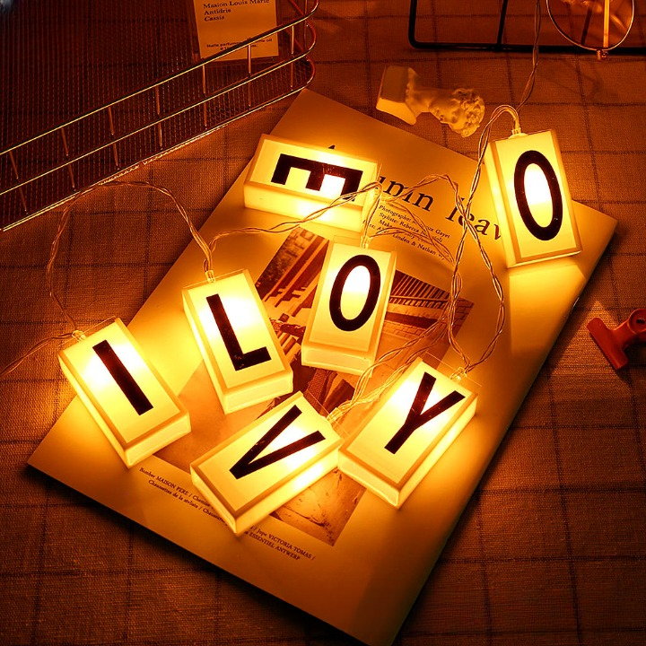 LED Letter String Lights