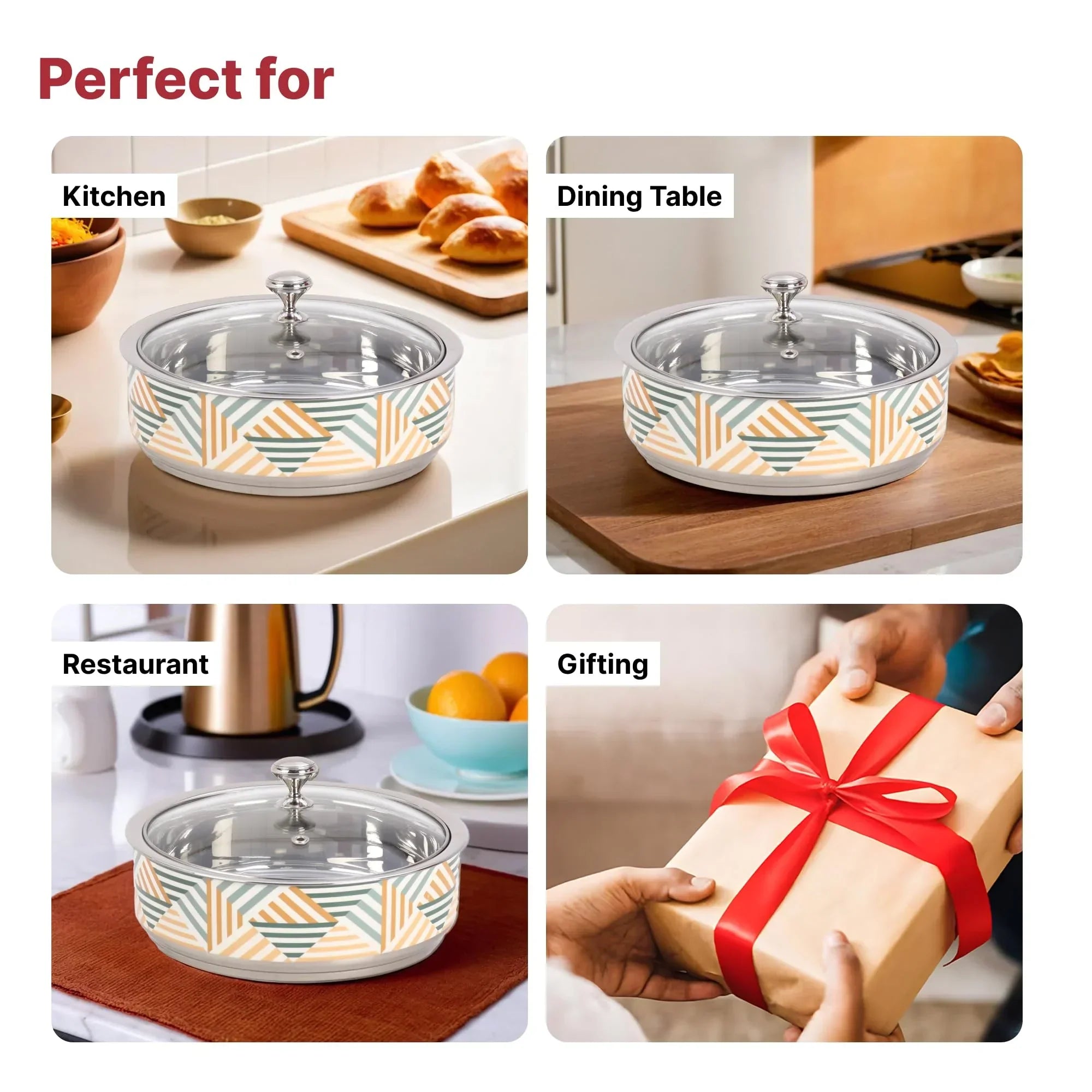 Stainless Steel Casserole with Lid