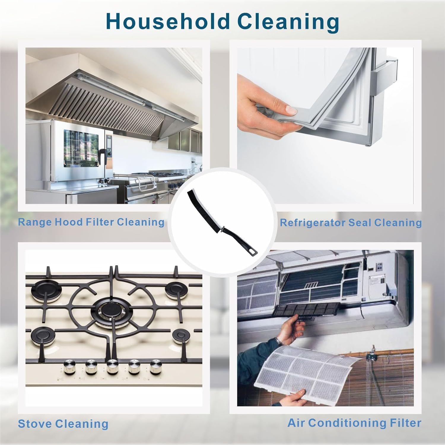 Multi-Purpose Gap Cleaning Brush – Scrubber for Bathroom, Kitchen & Tiles🌟