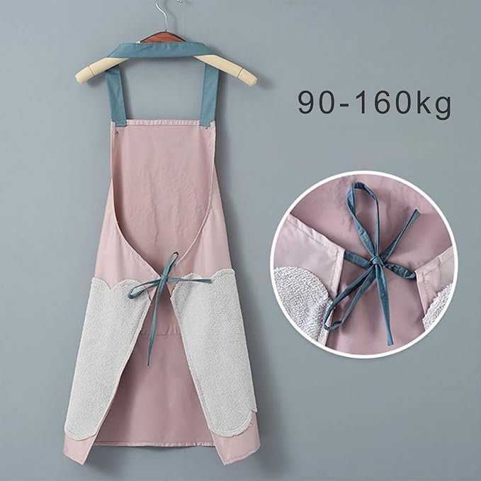 All-in-One Cooking Apron 🍴 | Waterproof + Oil-Proof 🌊 | Side Hand Wipe 🤲 l BUY 1 GET 1
