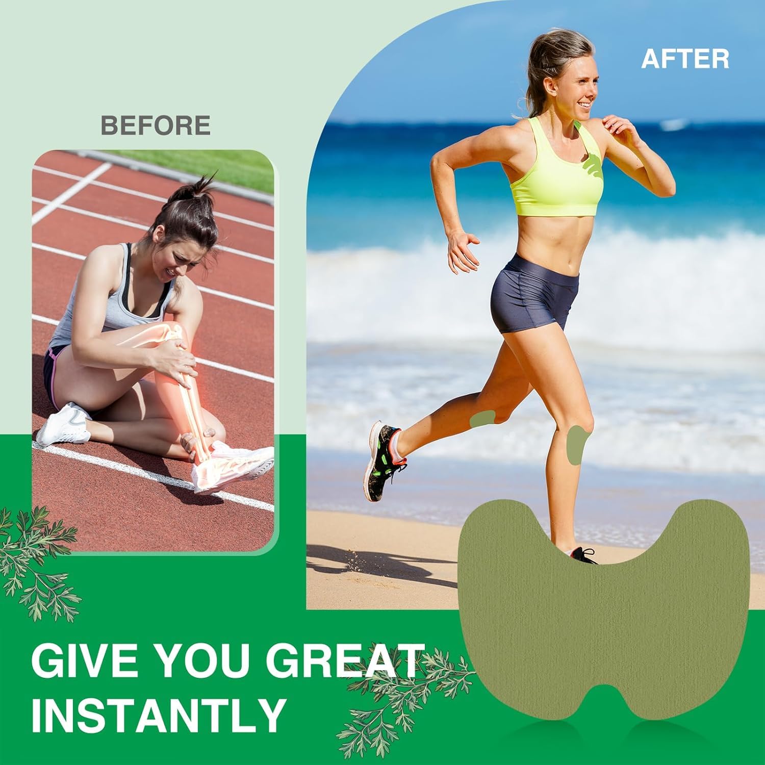 Pain Relief Knee Patch 💪 | Natural, Herbal & Long-Lasting 🌿
