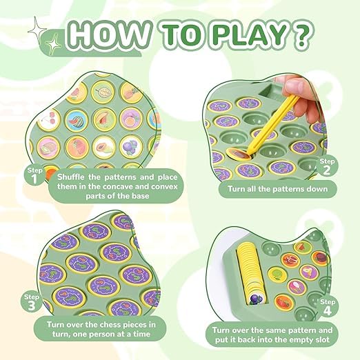Flip-Match Chess Game 🎯 | Portable Memory & Matching Game for Kids & Family Fun ♟️|