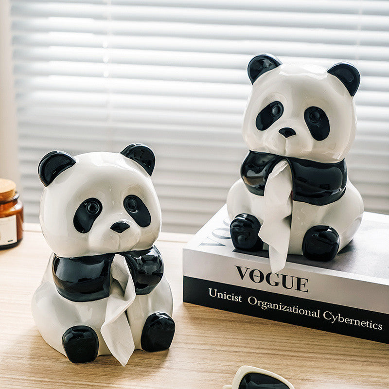 Panda Tissue Box