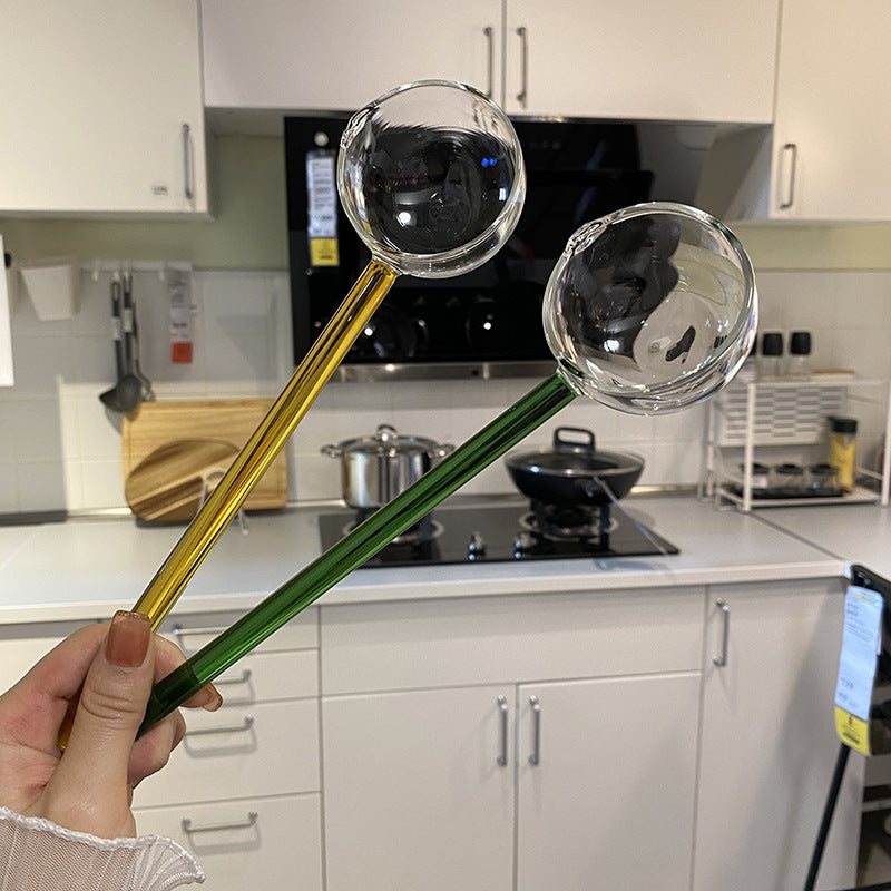 High Borosilicate Glass Spoon (Pack of 2)