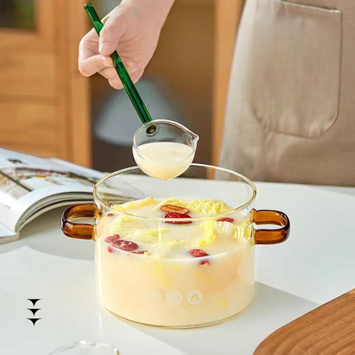 High Borosilicate Glass Spoon (Pack of 2)