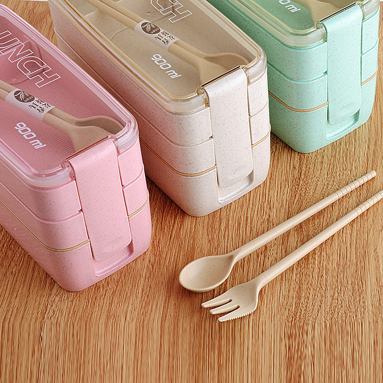3 layers bento lunch box