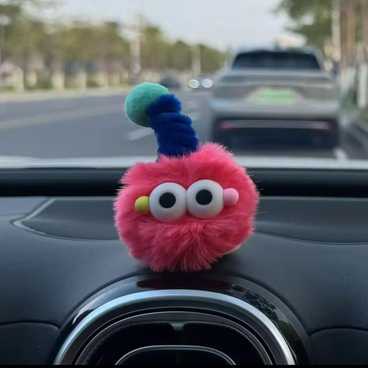 Cute Plush Ball Car Accessories