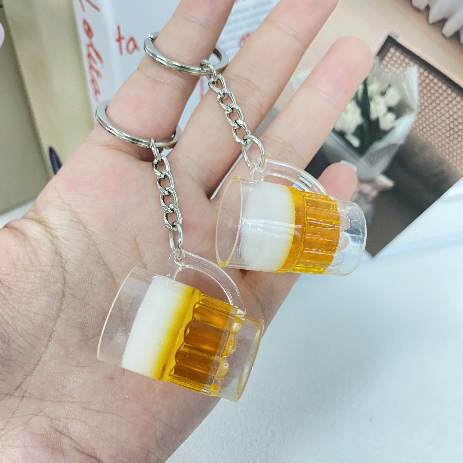 Beer Glass Keychain