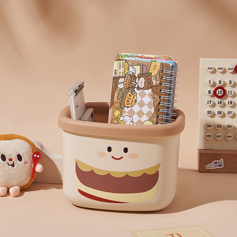 Cute Hamburger storage Bucket (Pack Of 2)