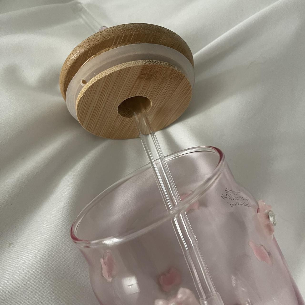 Crystal Bow Glass with Straw