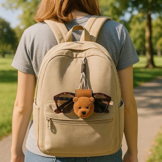 Bear sunglasses holder