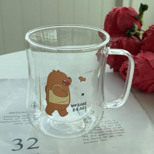 Cartoon Double Layer Glass