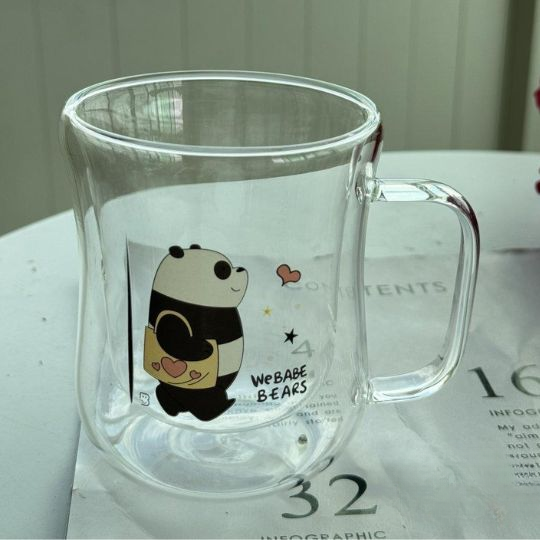 Cartoon Double Layer Glass
