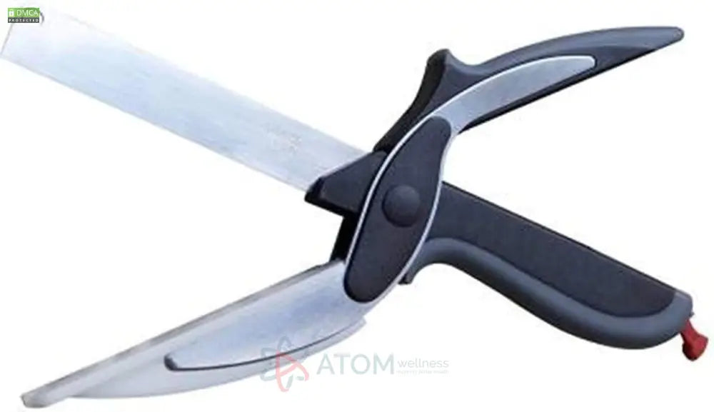 2-in-1 Clever Cutter Kitchen Knife & Food Chopper | Stainless Steel Blade with Built-in Chopping Board