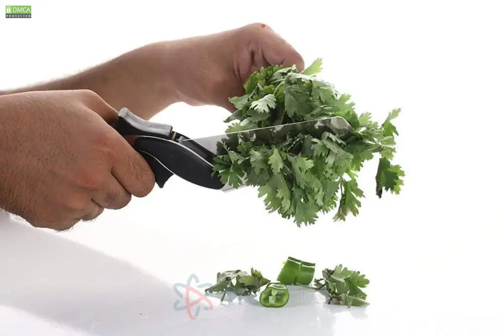 2-in-1 Clever Cutter Kitchen Knife & Food Chopper | Stainless Steel Blade with Built-in Chopping Board