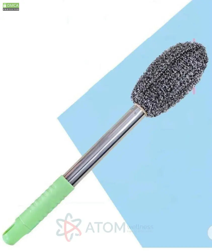 2-in-1 Deep Cleaning Toilet & Bottle Jar Scrubber Brush Set | High Quality Steel & Plastic | (Pack of 2)