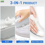 2-in-1 Multifunctional Shoe Cleaner Brush | Gentle Soft Bristles for Sneaker Maintenance | Plastic