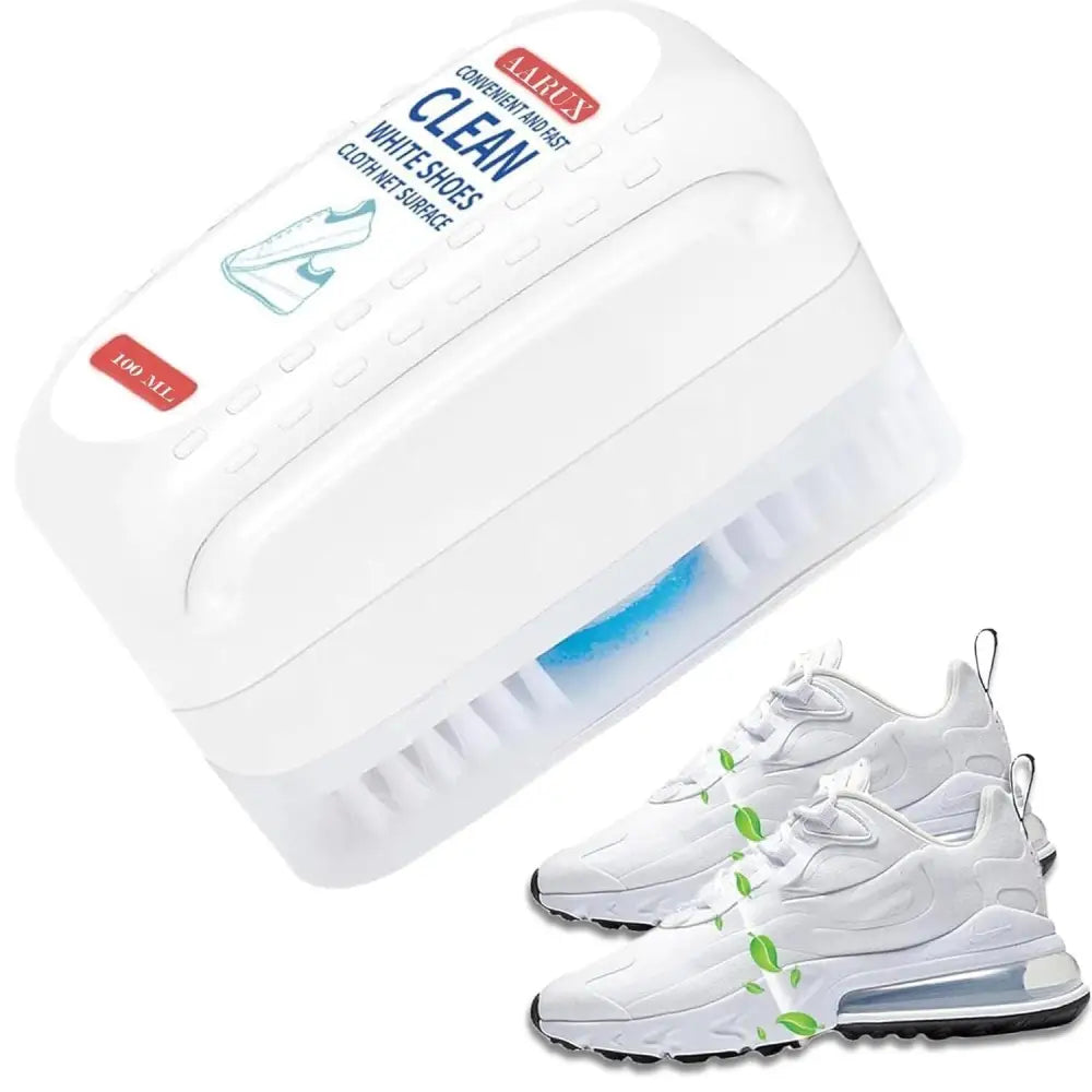 2-in-1 Multifunctional Shoe Cleaner Brush | Gentle Soft Bristles for Sneaker Maintenance | Plastic