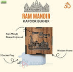 3-in-1 Ayodhya Ram Mandir Aroma Burner & Wooden Night lamp