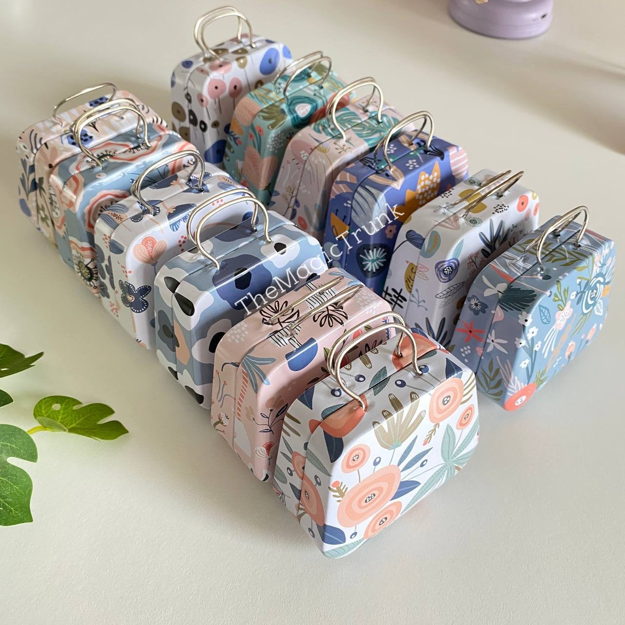 Suitcase Shape Tin Box