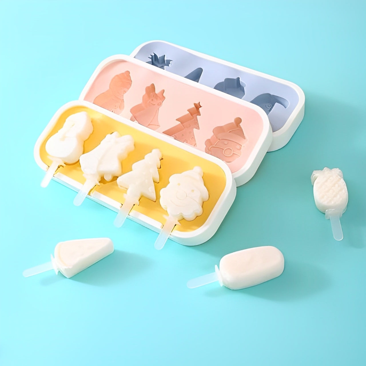 Silicone Ice Popsicle With Lid