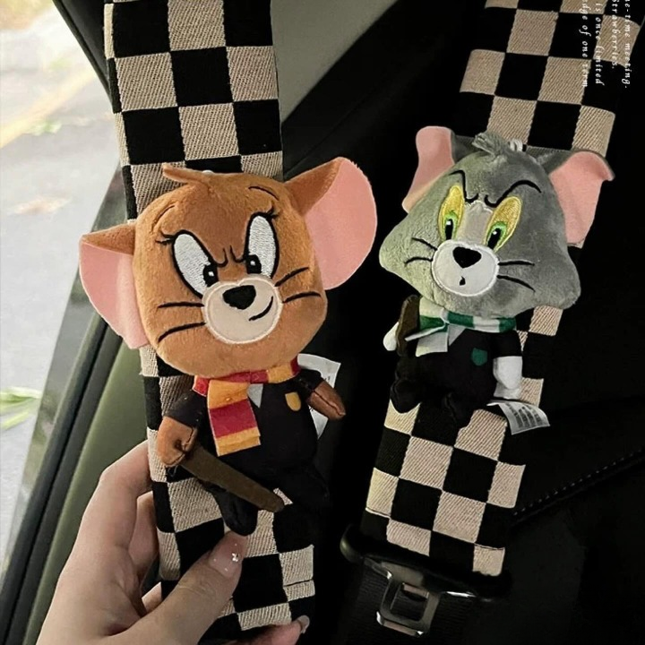 Tom & Jerry Seat Belt Covers