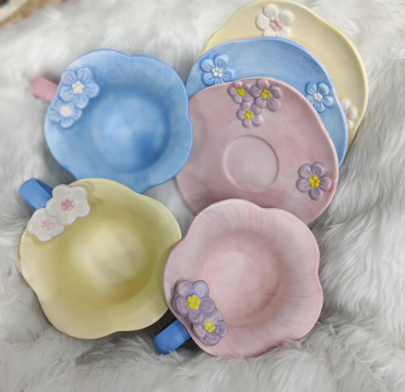 Floral Cup Set