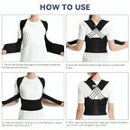 🧍‍♂️ 3-in-1 Adjustable Back Posture Corrector – Pain Relief, Confidence & Spinal Heal