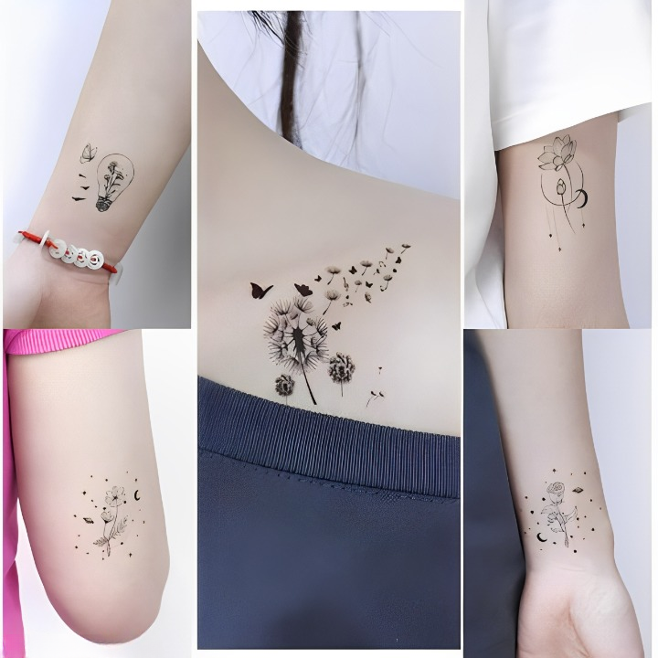 Temporary Tattoo Stickers( 5 Sets)