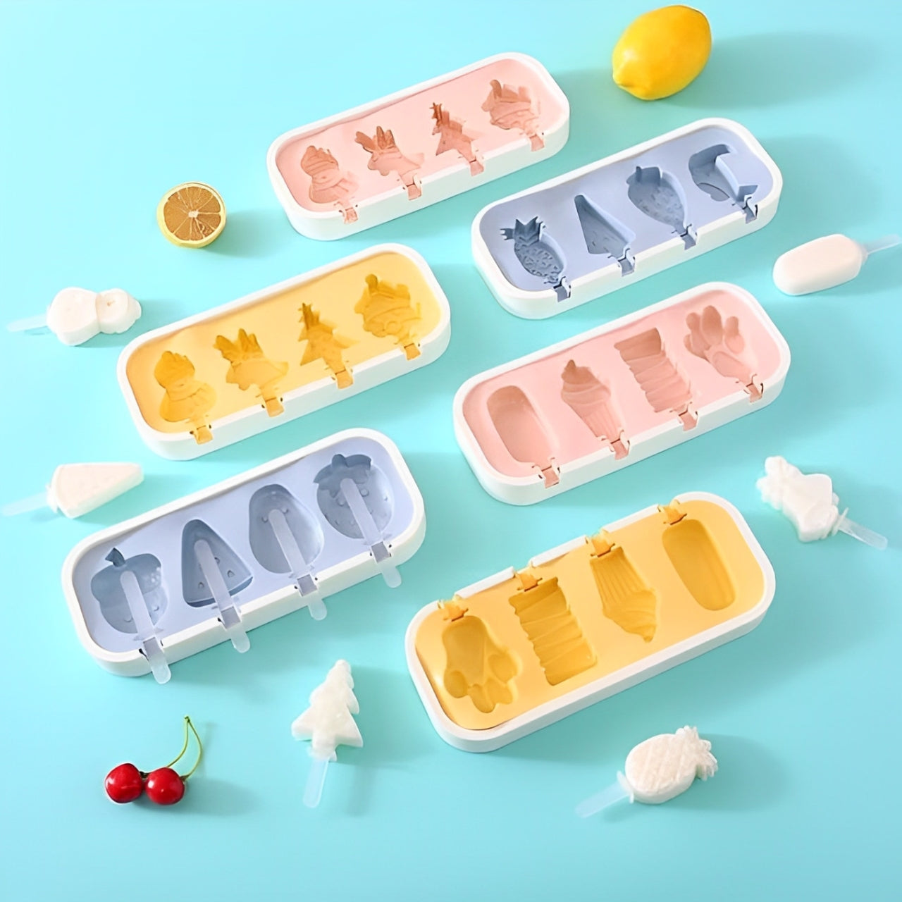 Silicone Ice Popsicle With Lid