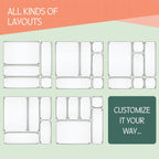 Clear Drawer Organizer Set