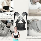 🧍‍♂️ 3-in-1 Adjustable Back Posture Corrector – Pain Relief, Confidence & Spinal Heal