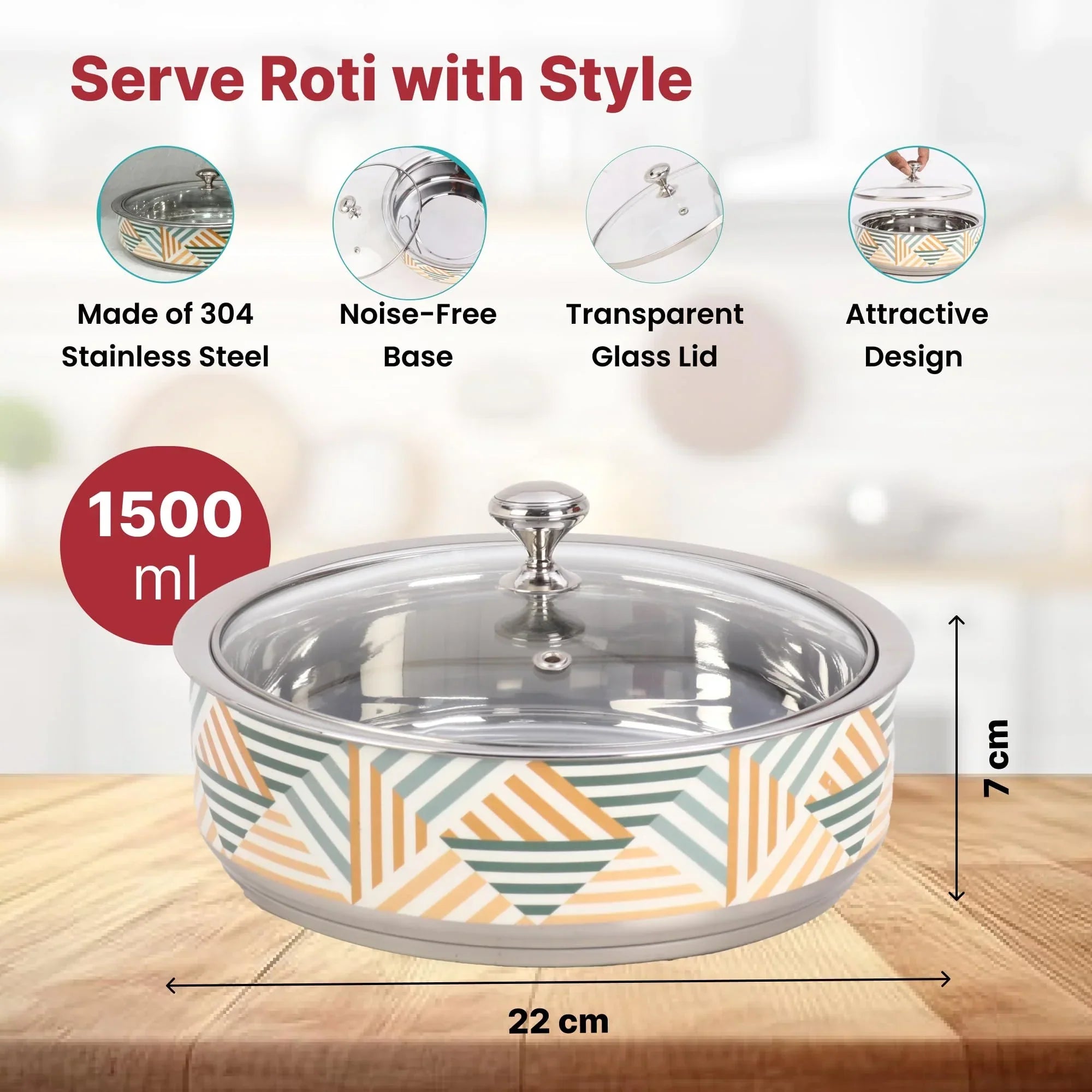 Stainless Steel Casserole with Lid
