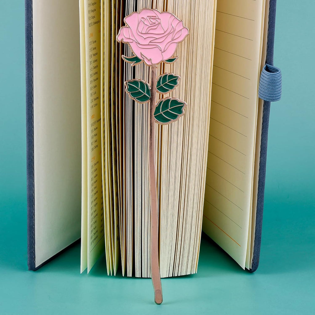 Metal Rose Book Mark