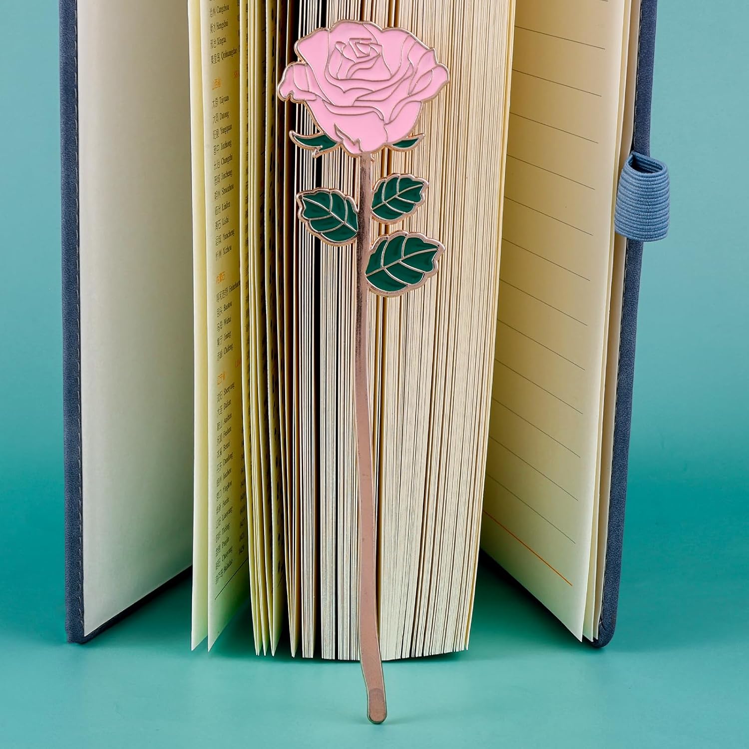 Metal Rose Book Mark