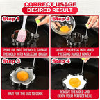 Stainless Steel Egg Mold (Pack of 5)