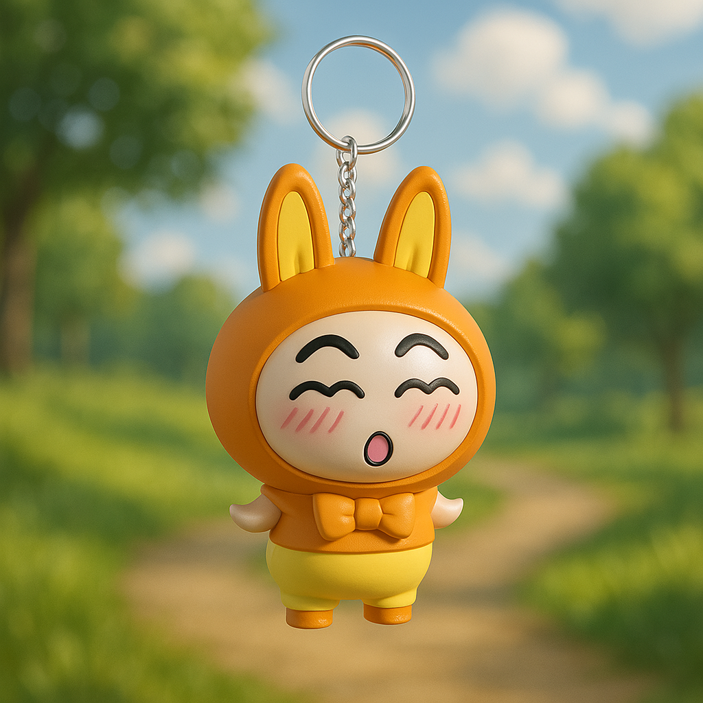 Shinchan Music Keychain