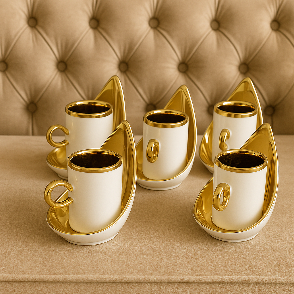 Luxury Crescent Moon Cup Set
