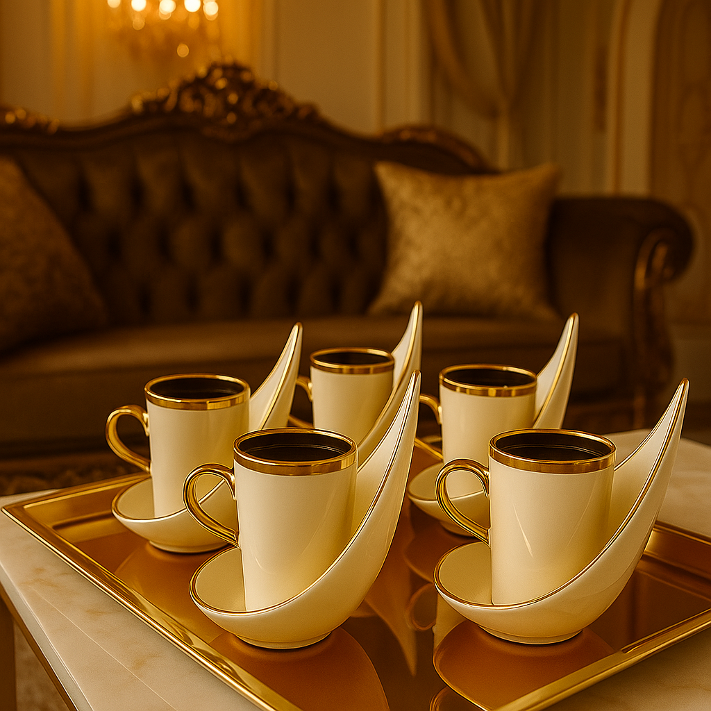 Luxury Crescent Moon Cup Set