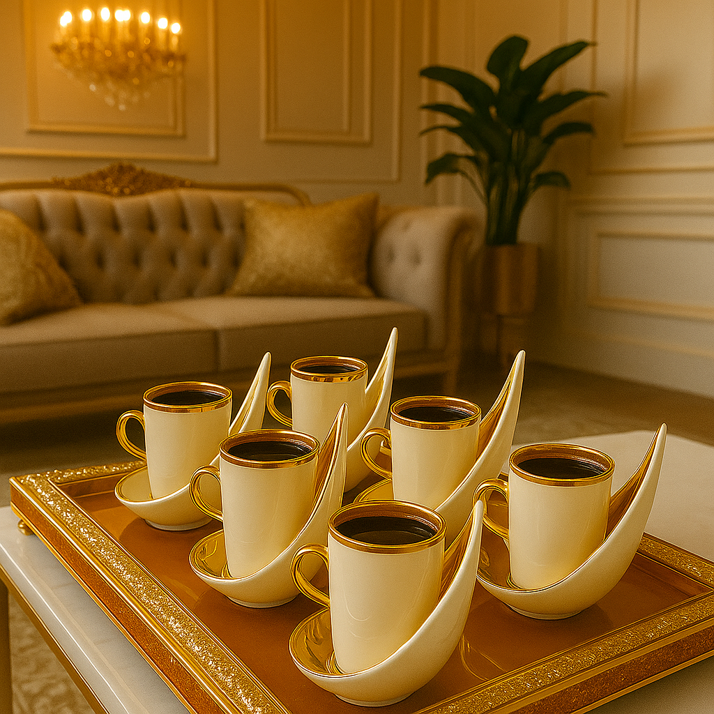 Luxury Crescent Moon Cup Set