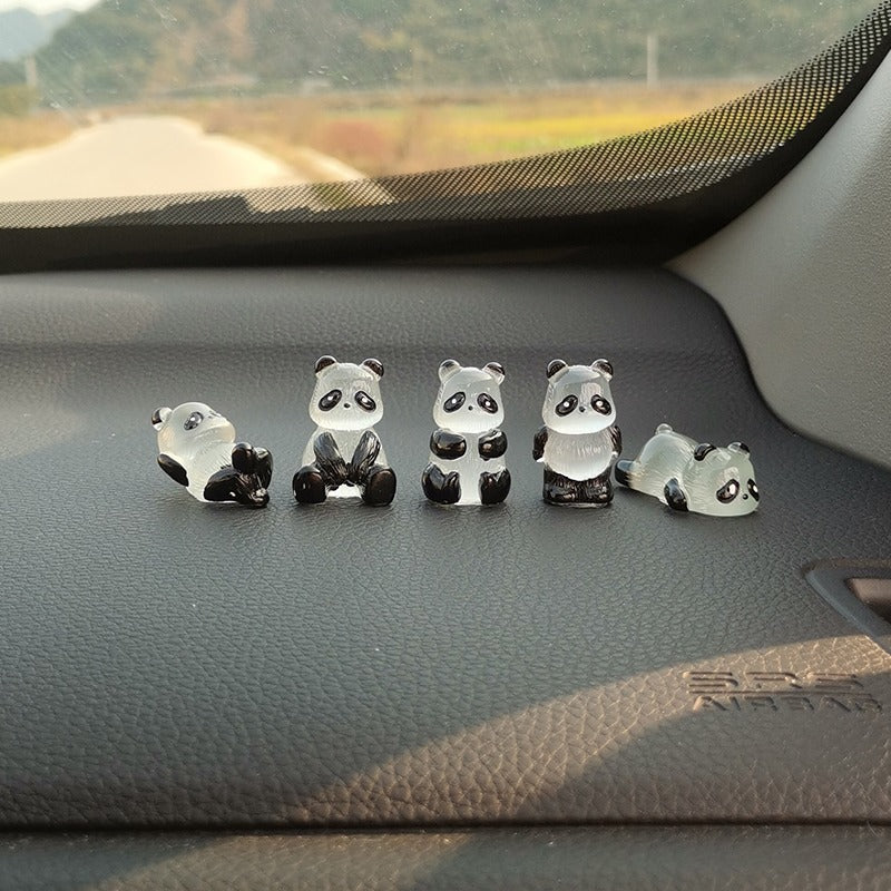 Mini Panda Car Ornaments