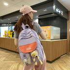 Backpack with Bear Charm