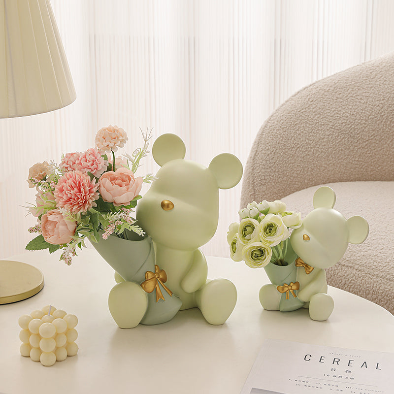 Cute Bear Flower Vases