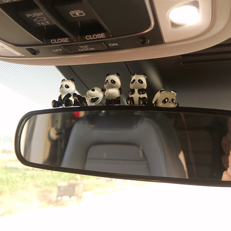 Mini Panda Car Ornaments