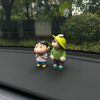 Shin-chan and Gian Car Ornaments