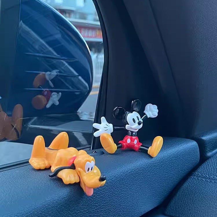 Mickey Donald Duc Car Ornaments (set of 2)