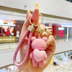 Teddy Heart Keychain