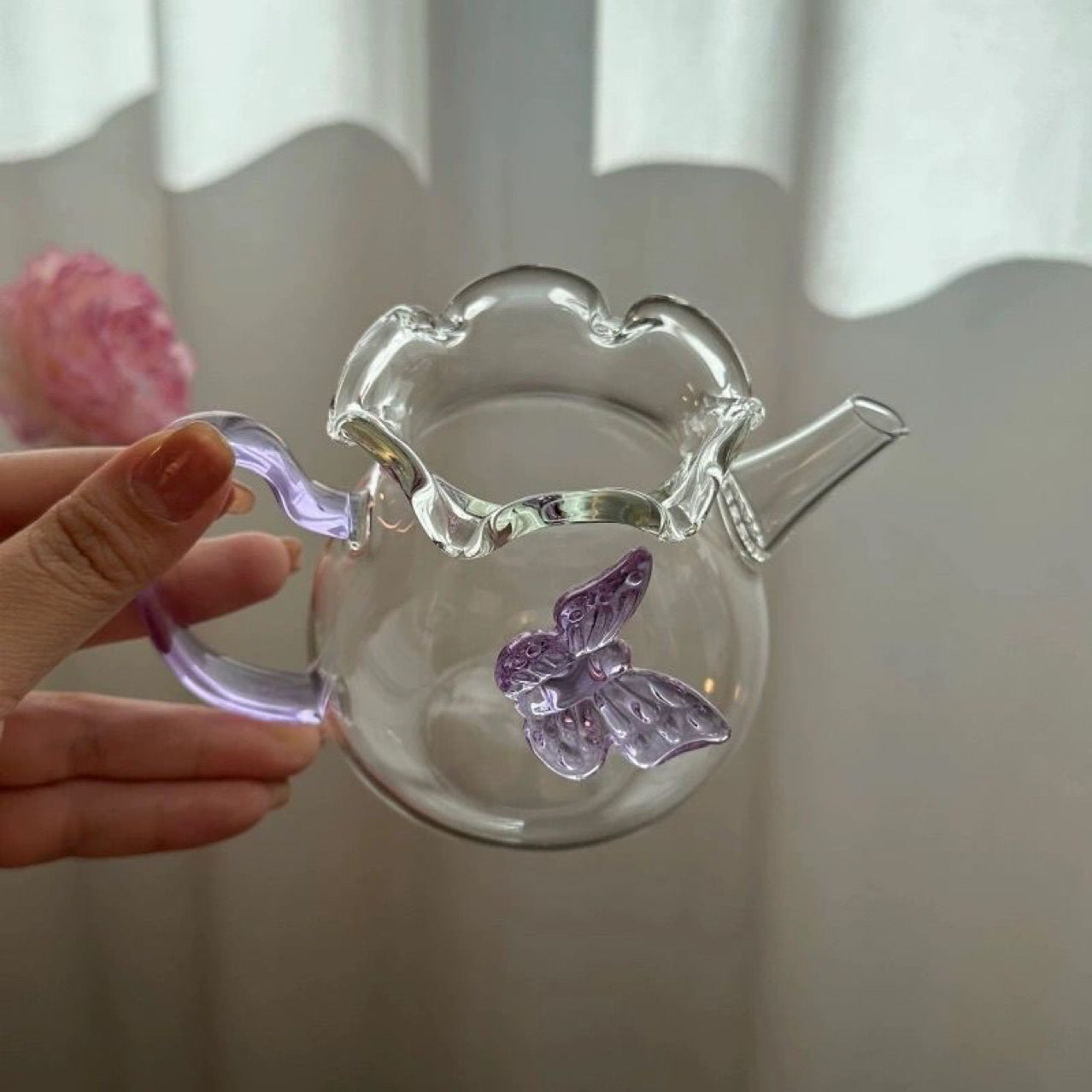 Butterfly Glass pot