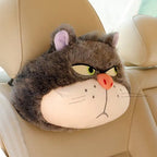 Angry Cat Car Pillow Set