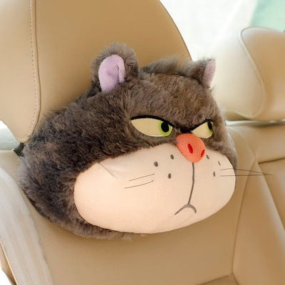 Angry Cat Car Pillow Set